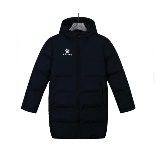 Куртка чорна для дітей KELME LONG PARKA STREET 3883406.9000