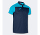 Футболка-поло темно-синя-блакитна JOMA HOBBY 101371.342