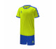 Футбольна форма (комплект) салатово-синя для дітей Kelme COLLEGUE 3883033.9915