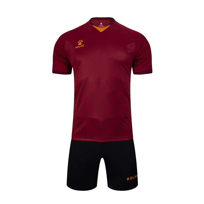 Футбольна форма (комплект) бордово-чорна Kelme MIRIDA 3801096.9684